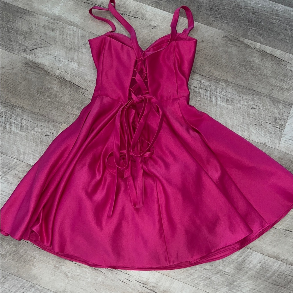 Blondie Nites Pink Mini Dress - Picture 3 of 7